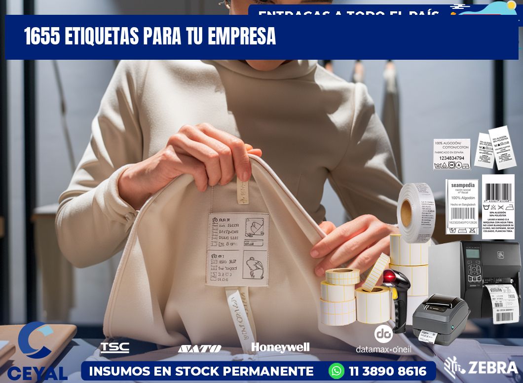 1655 etiquetas para tu empresa
