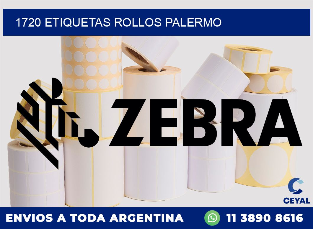 1720 etiquetas rollos PALERMO