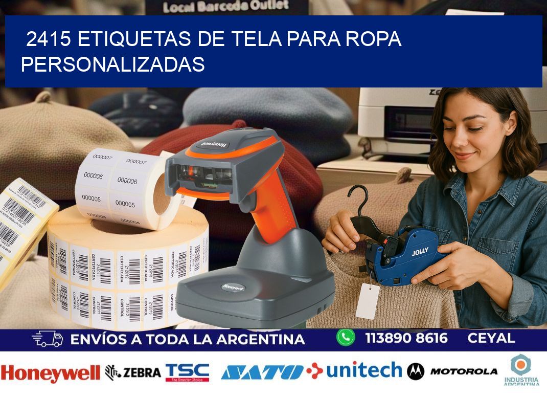 2415 Etiquetas de tela para ropa personalizadas