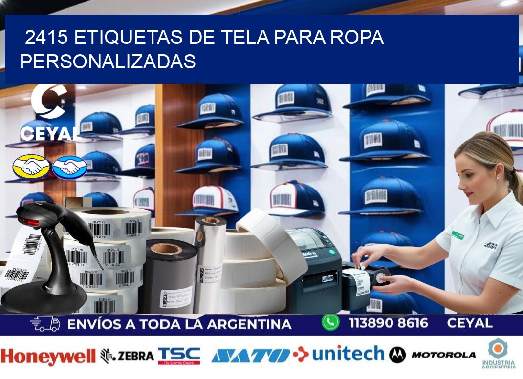 2415 Etiquetas de tela para ropa personalizadas
