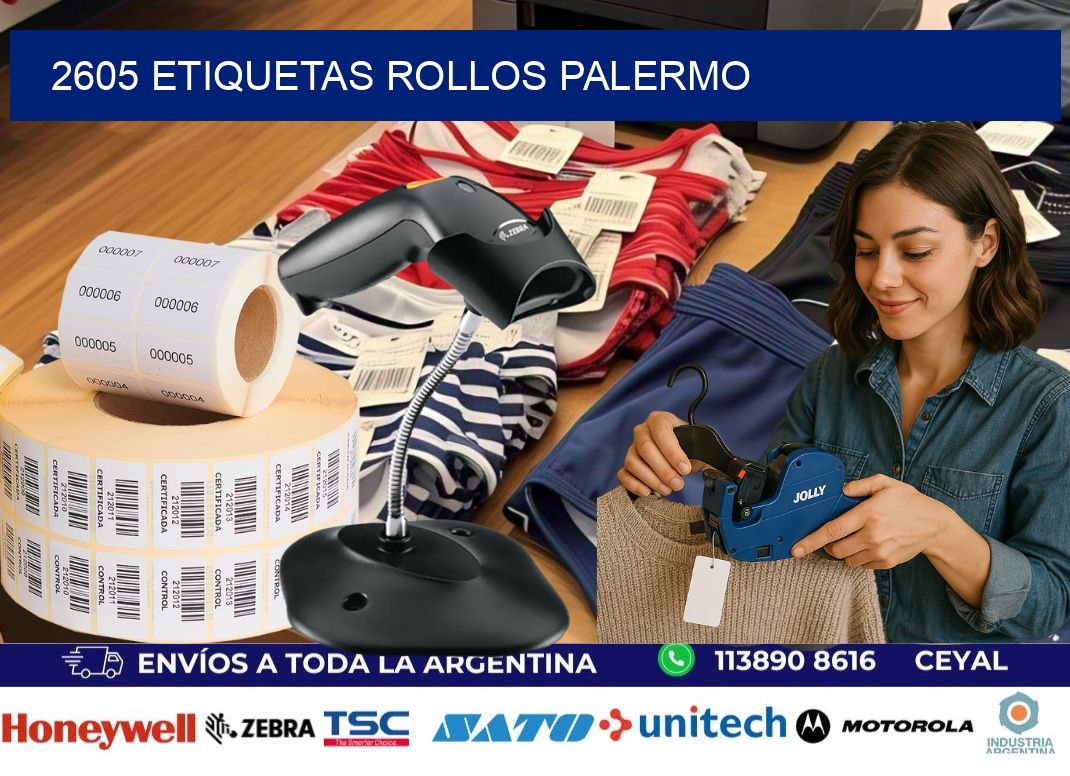2605 etiquetas rollos PALERMO