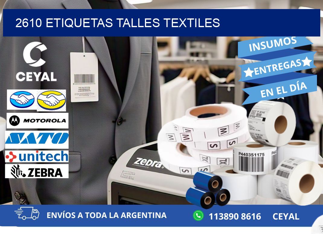 2610 ETIQUETAS TALLES TEXTILES