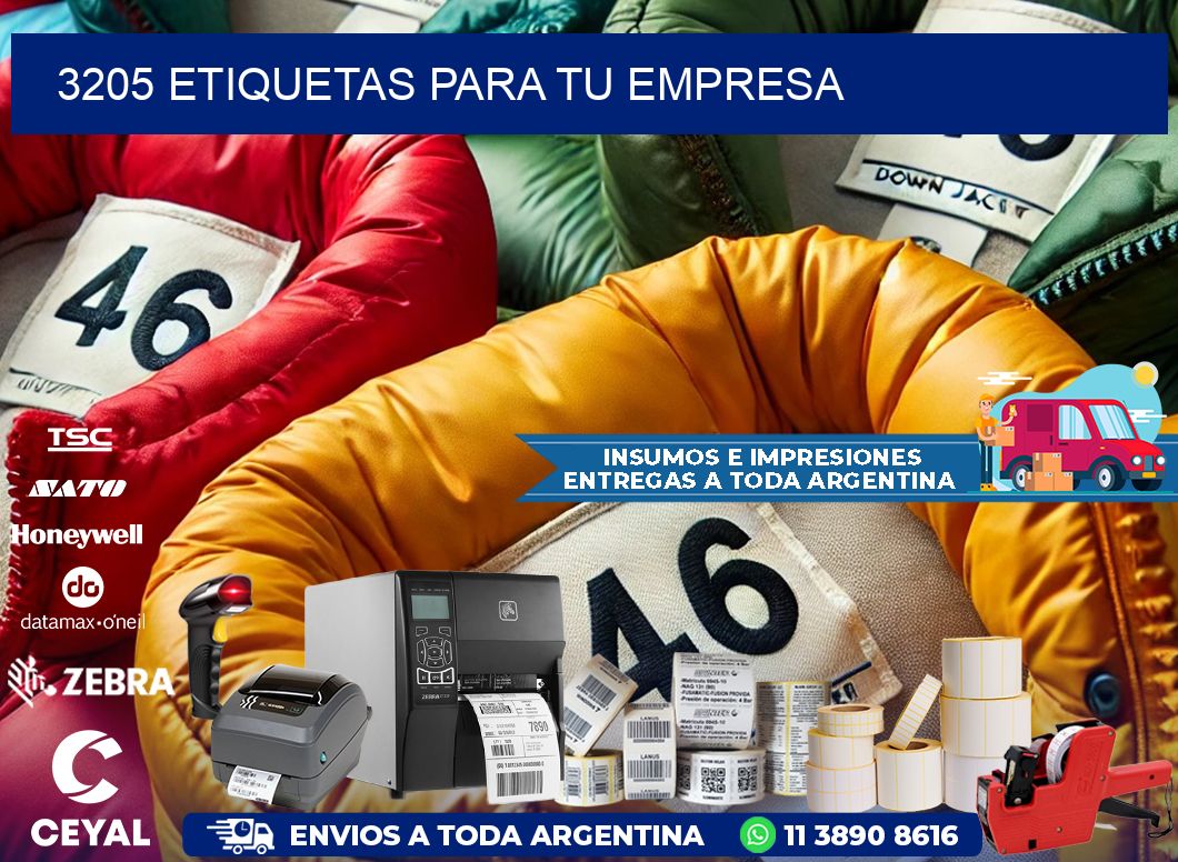 3205 etiquetas para tu empresa