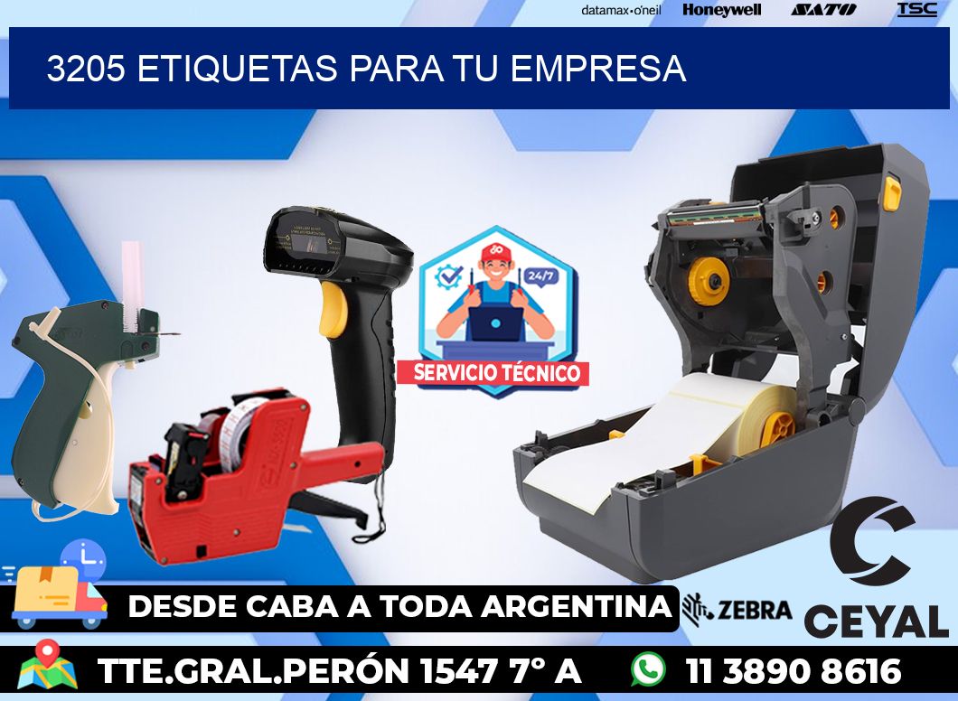 3205 etiquetas para tu empresa