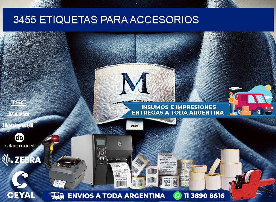 3455 Etiquetas para accesorios
