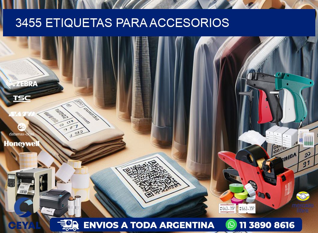 3455 Etiquetas para accesorios