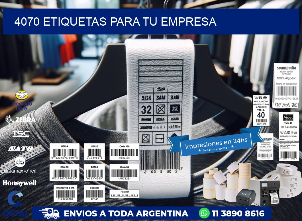 4070 etiquetas para tu empresa