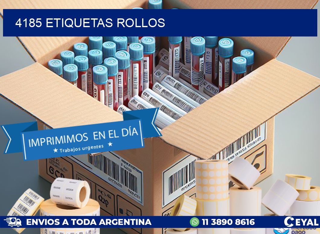 4185 etiquetas rollos