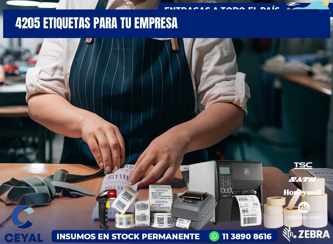 4205 etiquetas para tu empresa