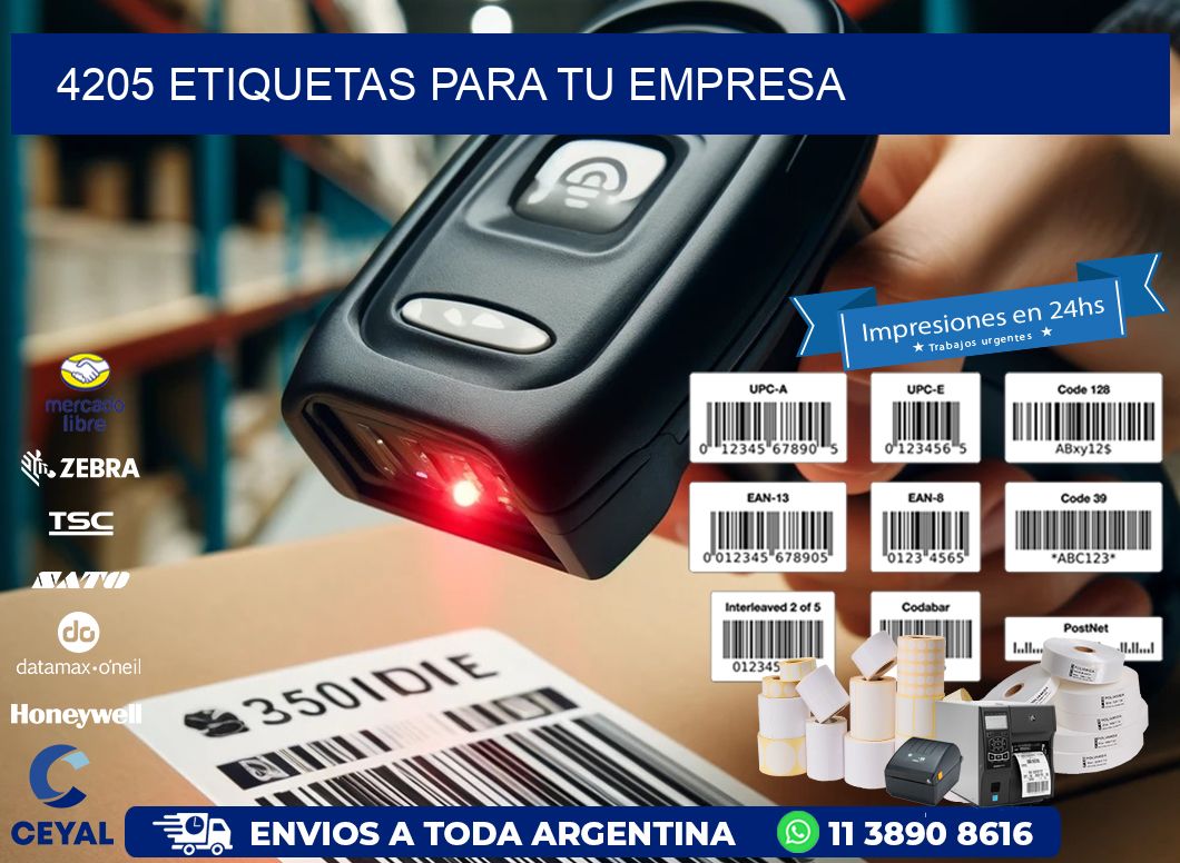 4205 etiquetas para tu empresa