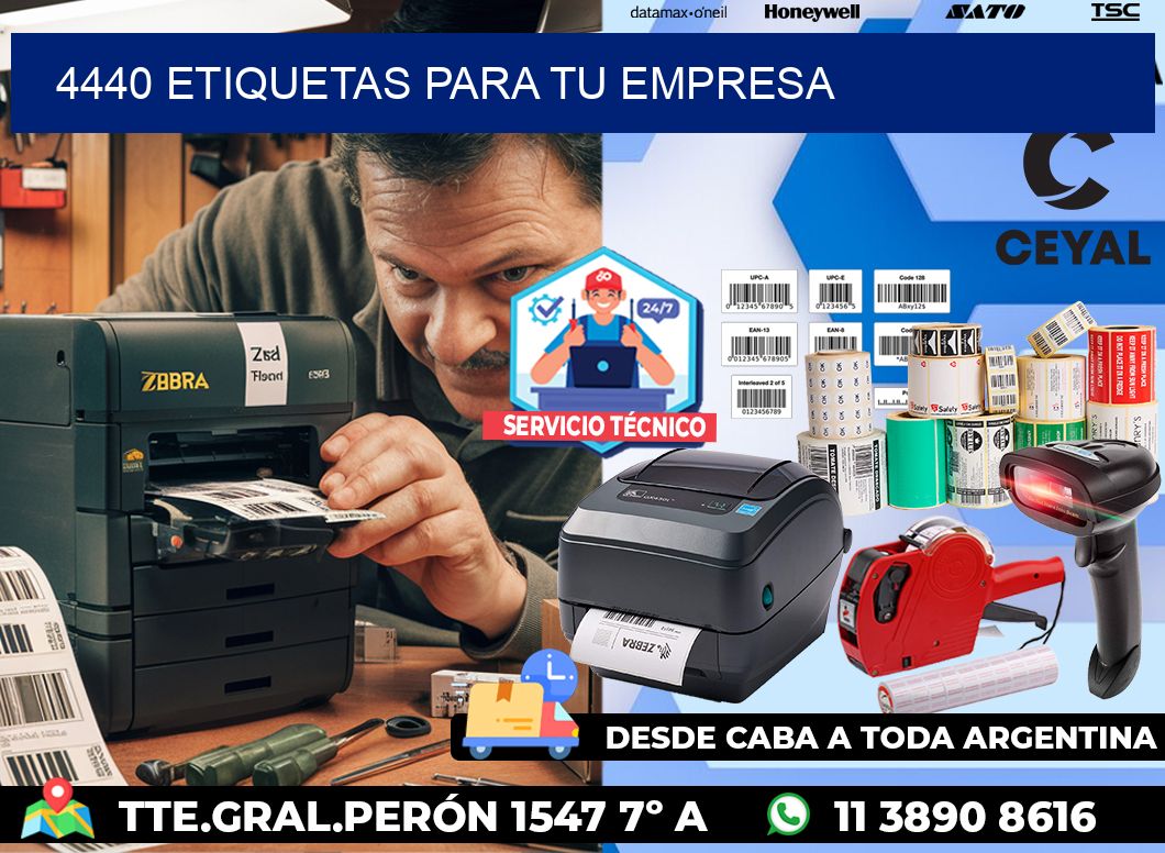 4440 etiquetas para tu empresa