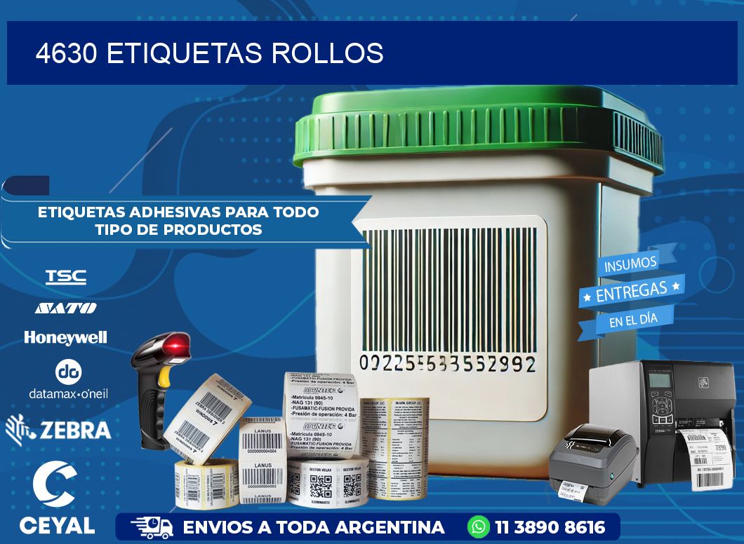 4630 etiquetas rollos