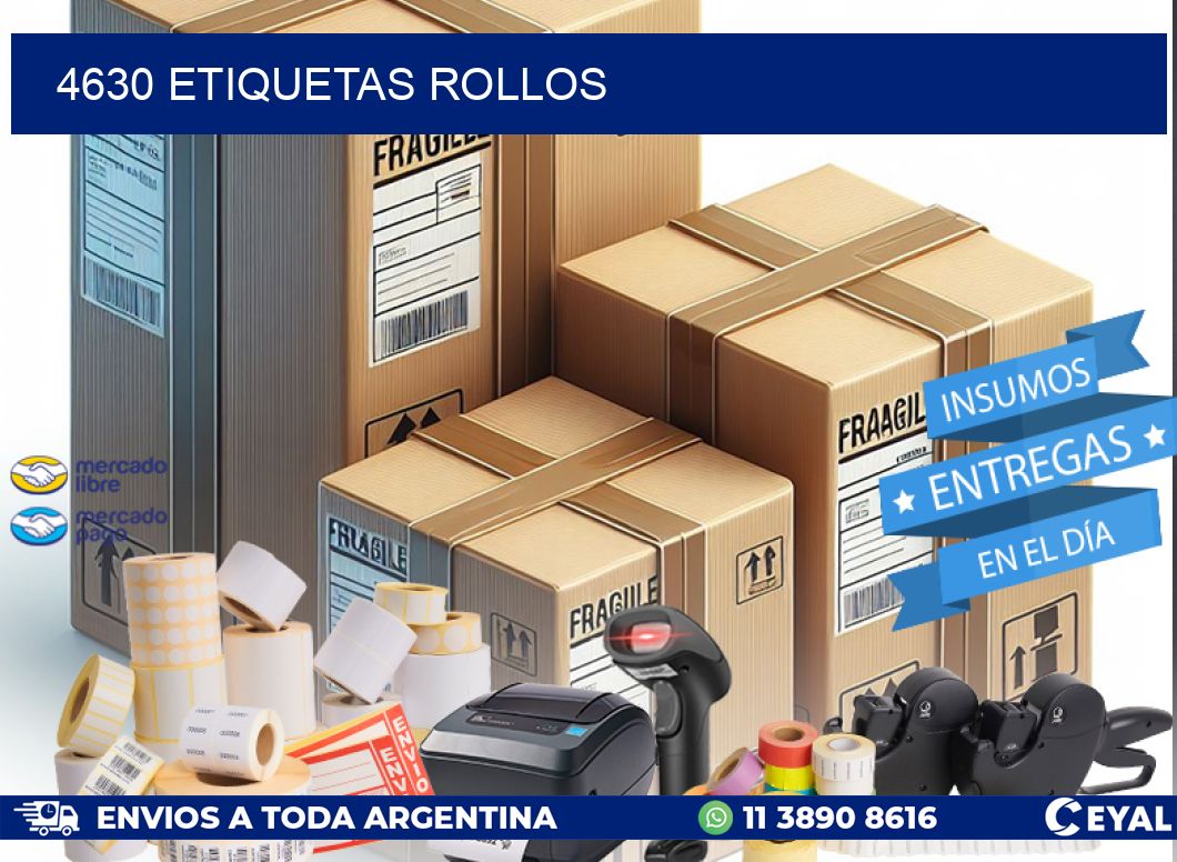 4630 etiquetas rollos