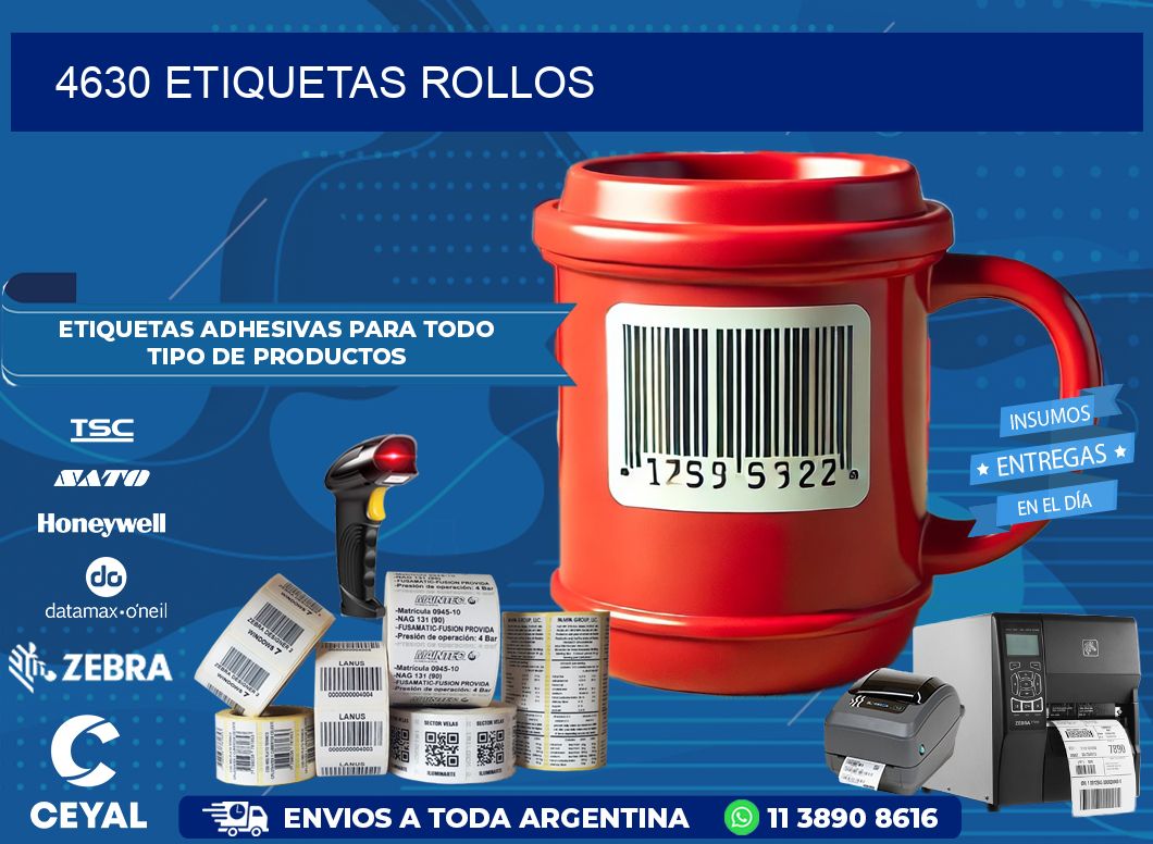 4630 etiquetas rollos