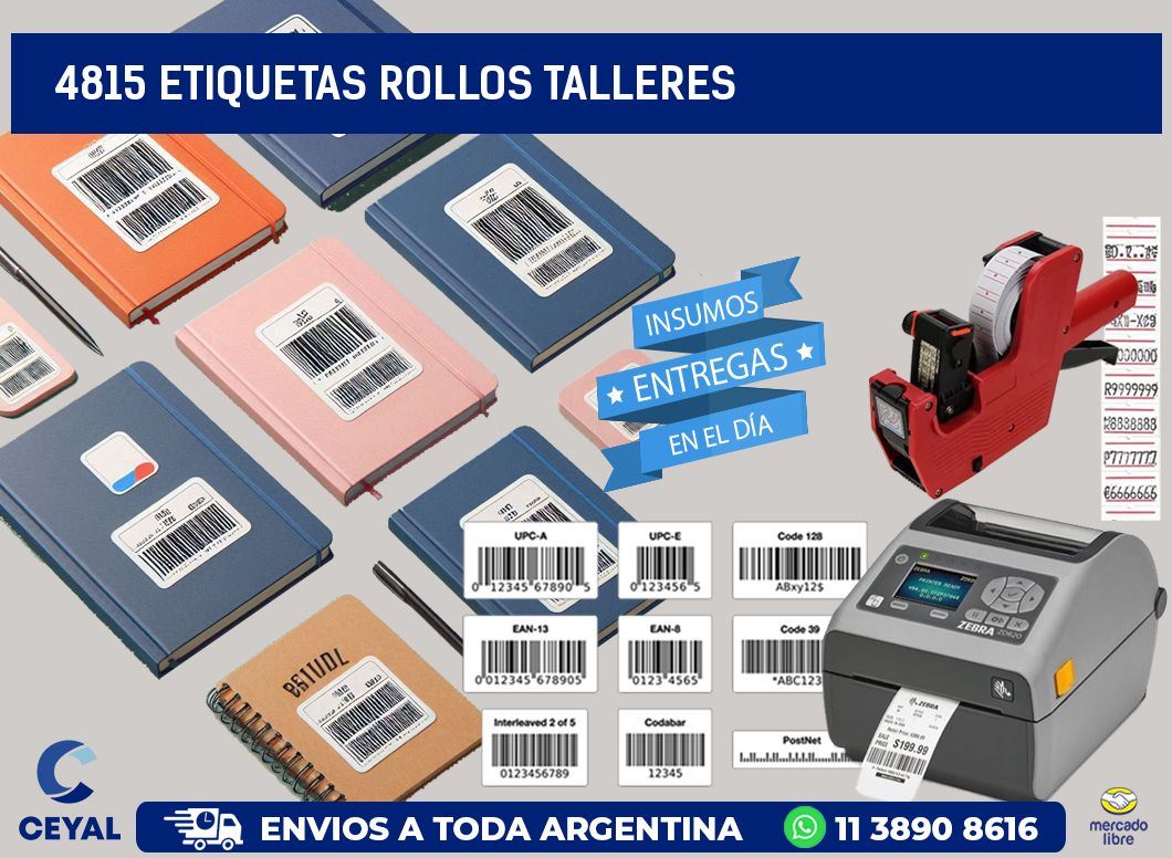 4815 etiquetas rollos TALLERES