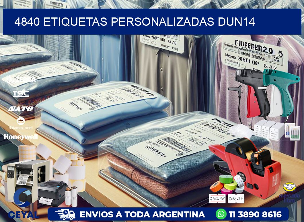 4840 Etiquetas personalizadas dun14