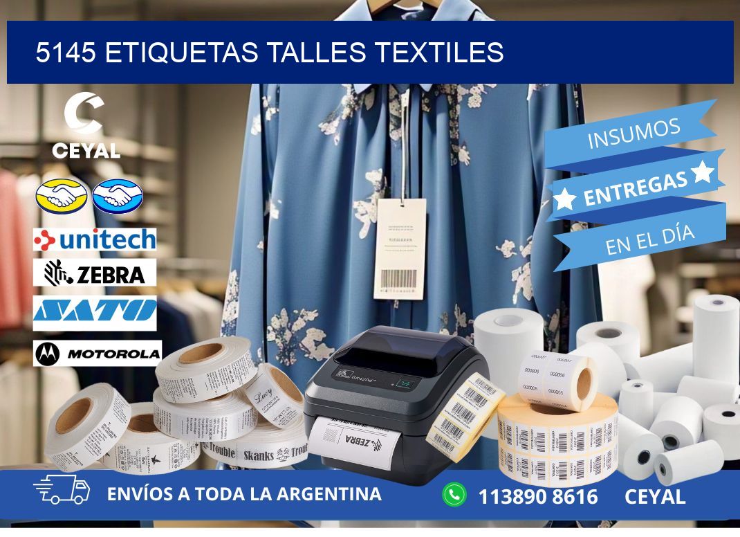 5145 ETIQUETAS TALLES TEXTILES