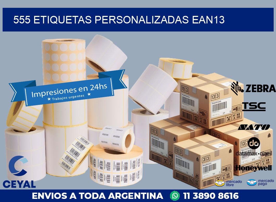555 Etiquetas personalizadas ean13