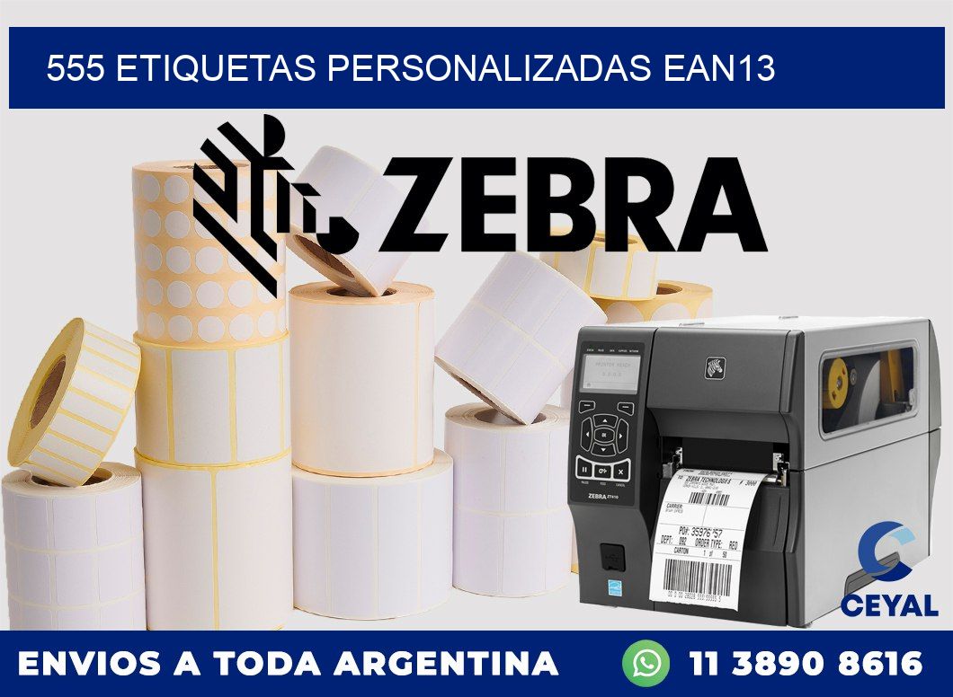 555 Etiquetas personalizadas ean13