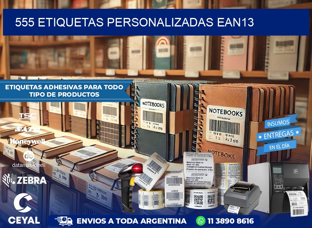 555 Etiquetas personalizadas ean13