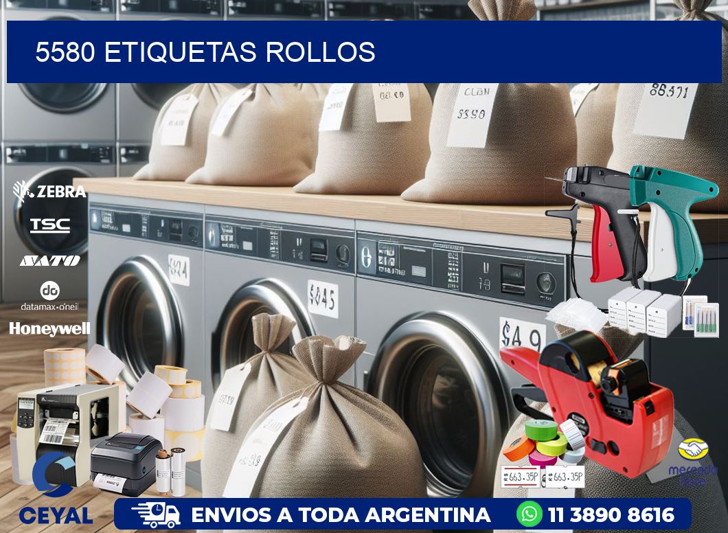 5580 etiquetas rollos