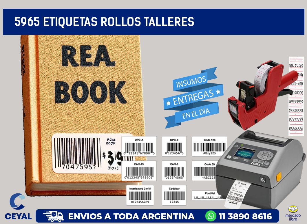 5965 etiquetas rollos TALLERES