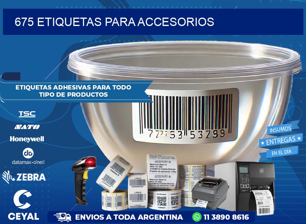 675 Etiquetas para accesorios