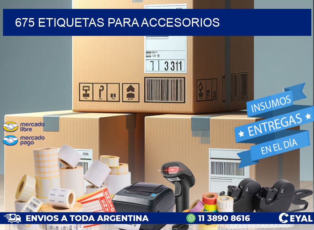675 Etiquetas para accesorios