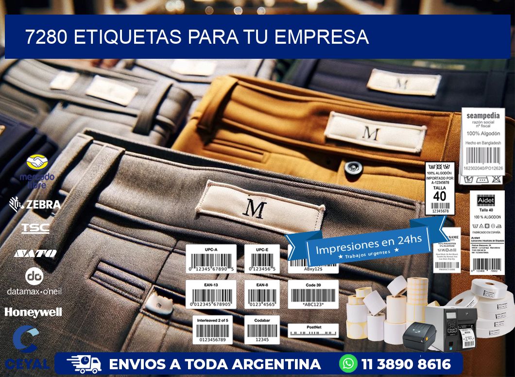 7280 etiquetas para tu empresa
