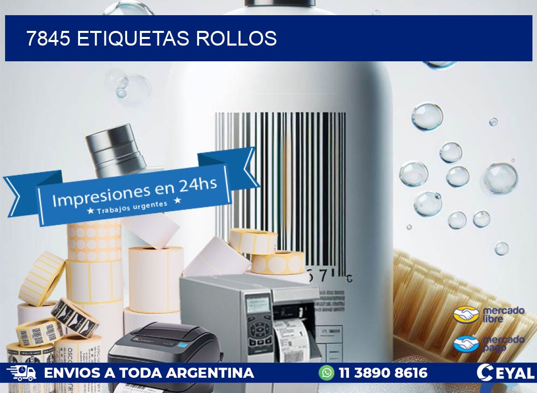 7845 etiquetas rollos