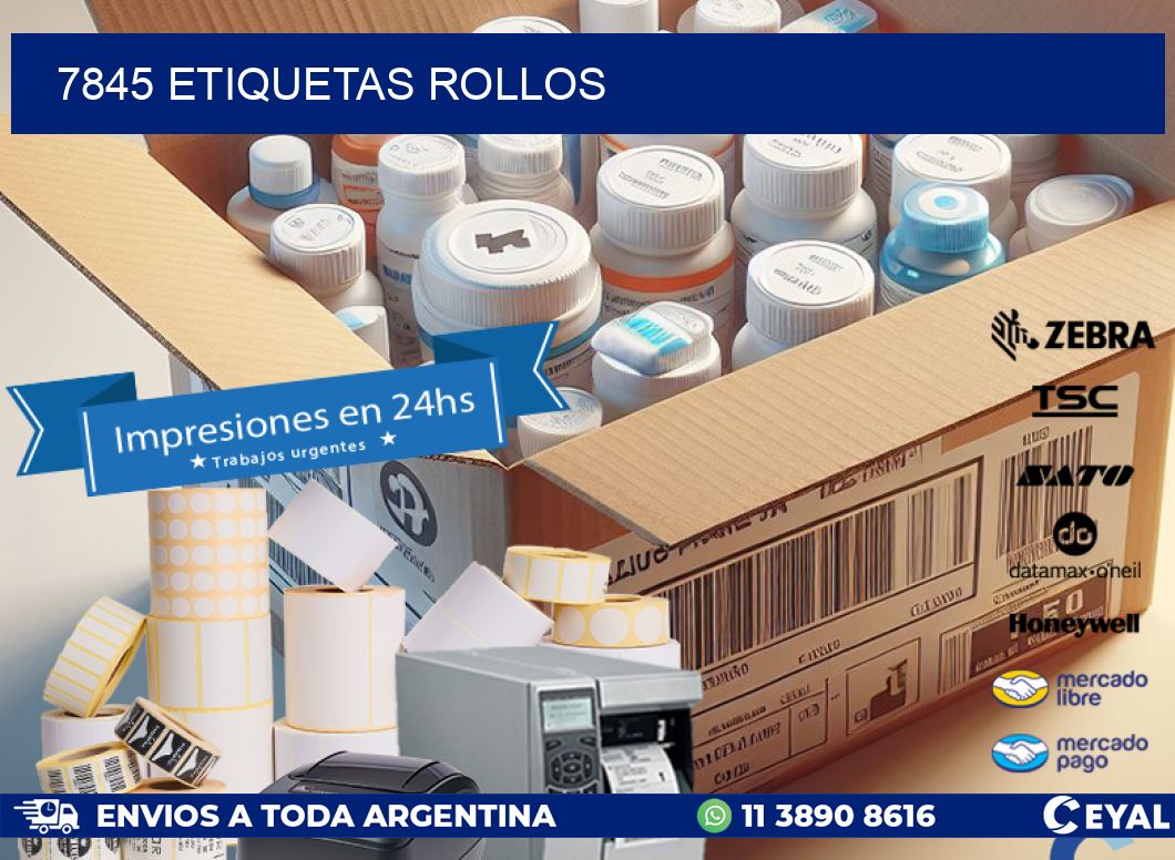 7845 etiquetas rollos