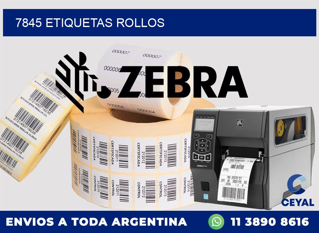 7845 etiquetas rollos