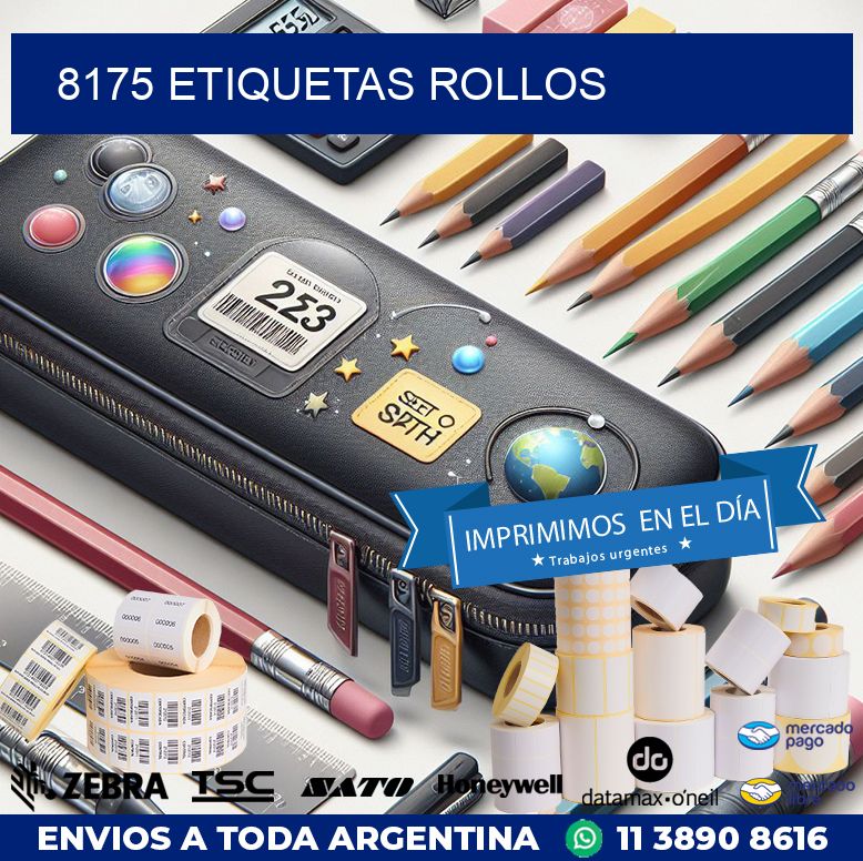 8175 etiquetas rollos
