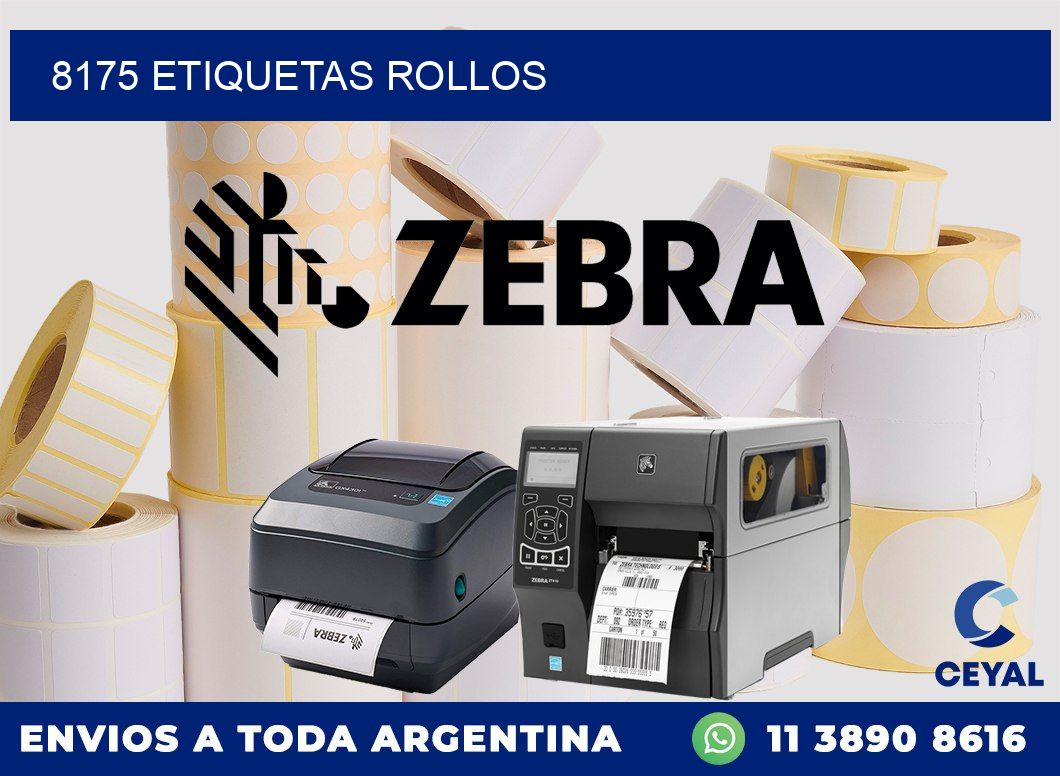 8175 etiquetas rollos