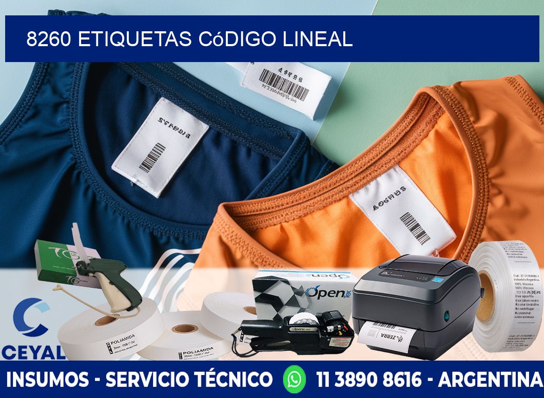8260 Etiquetas código lineal