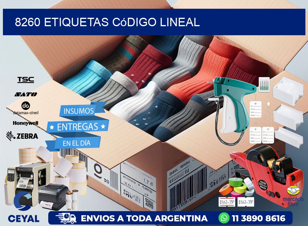 8260 Etiquetas código lineal