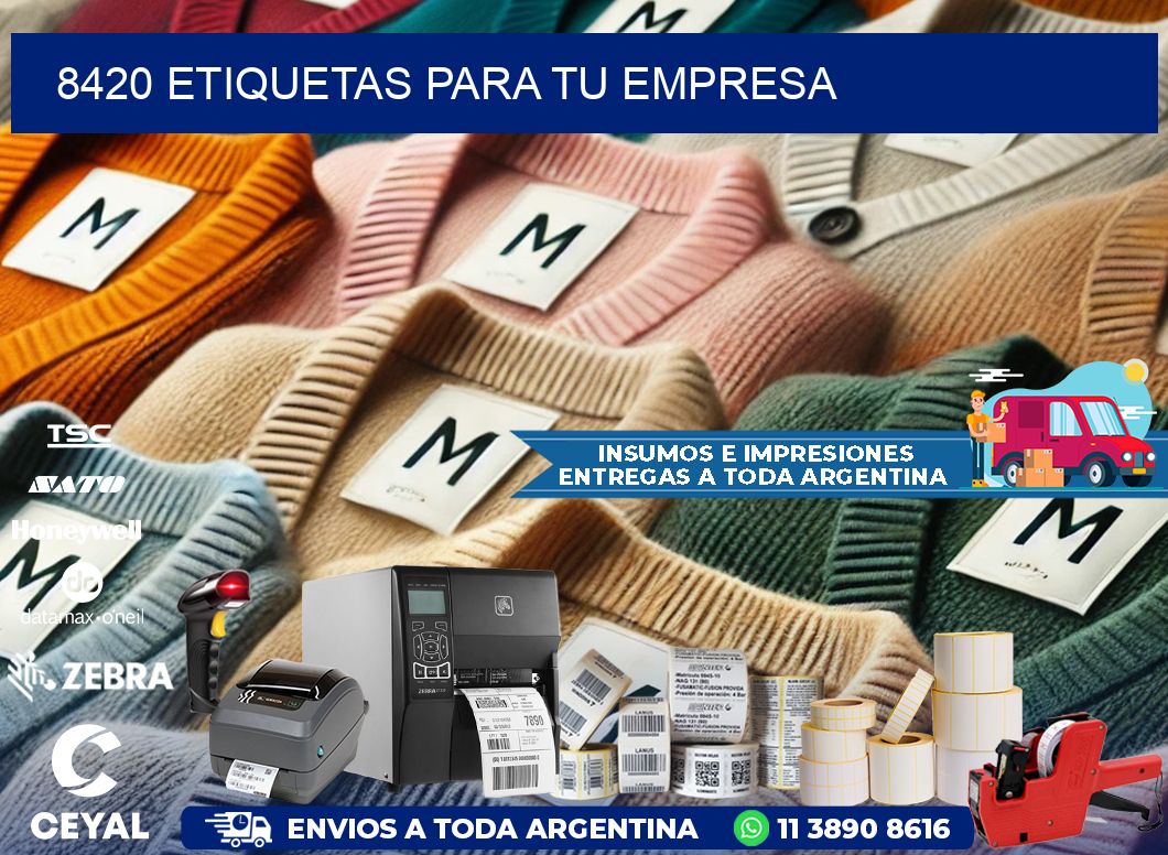 8420 etiquetas para tu empresa