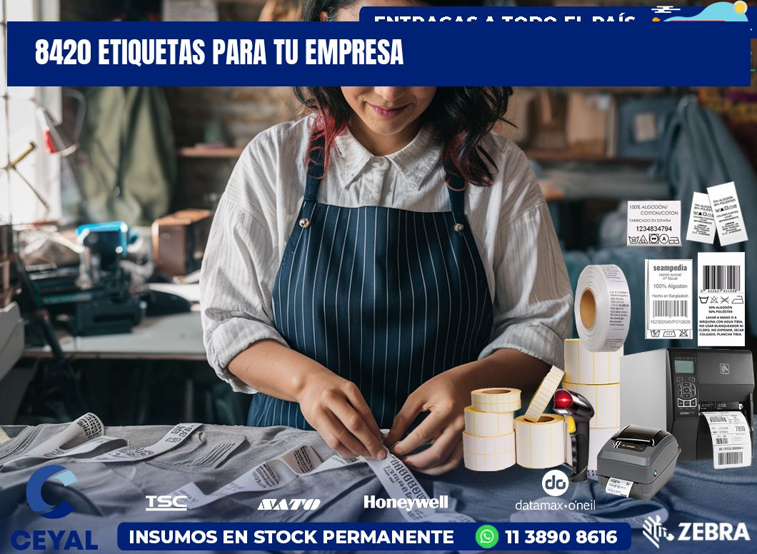 8420 etiquetas para tu empresa