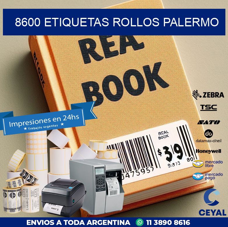 8600 etiquetas rollos PALERMO