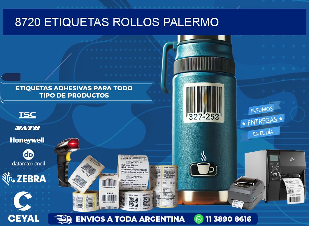 8720 etiquetas rollos PALERMO