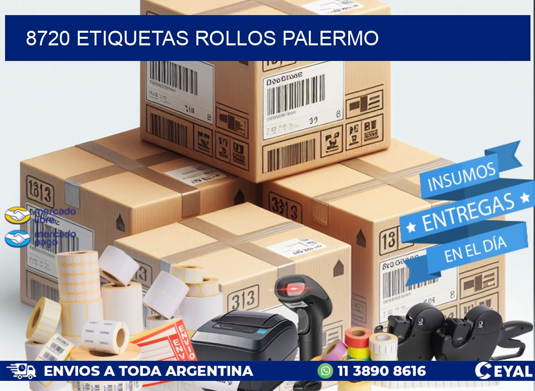 8720 etiquetas rollos PALERMO