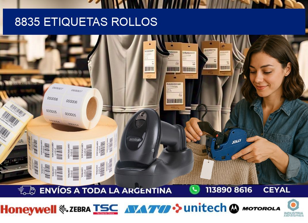 8835 Etiquetas rollos