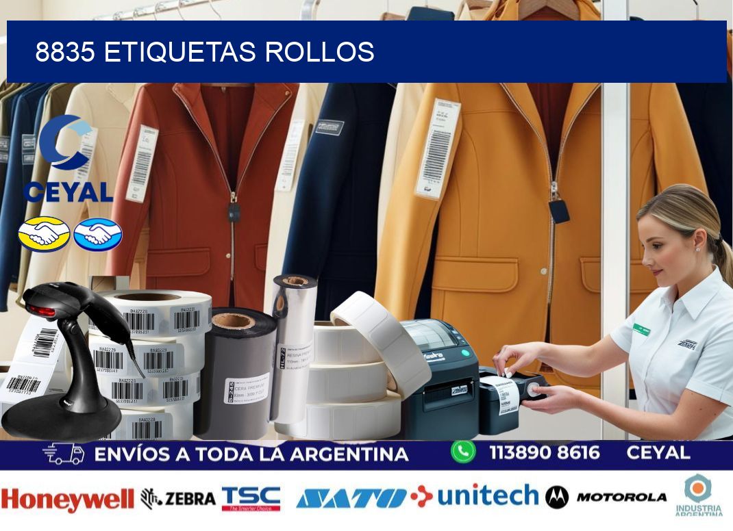 8835 Etiquetas rollos