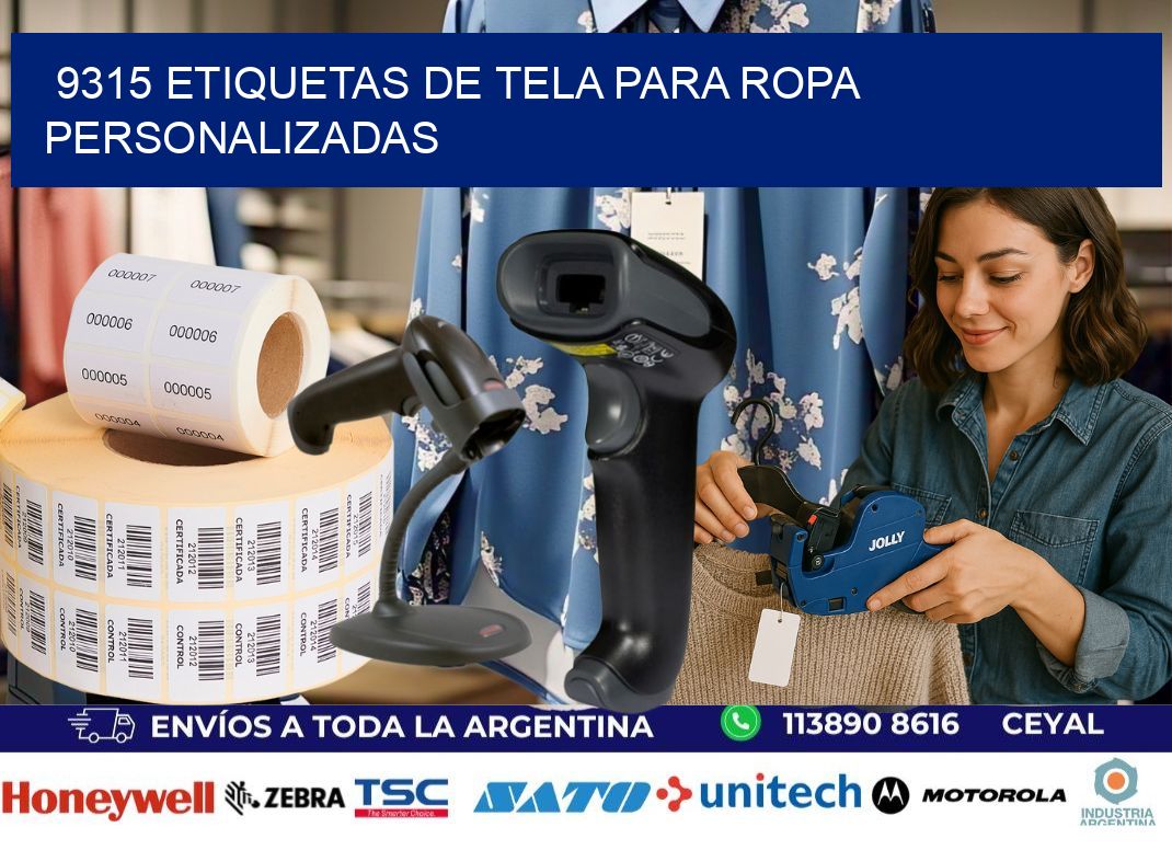 9315 Etiquetas de tela para ropa personalizadas
