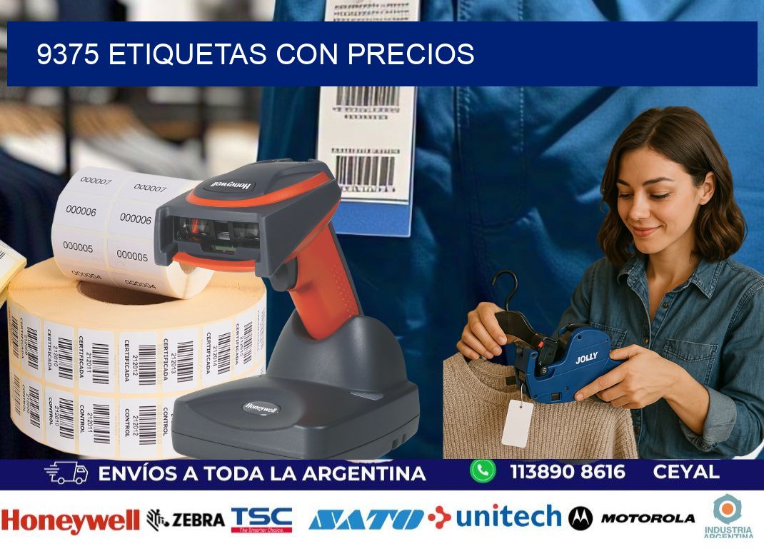 9375 etiquetas con precios