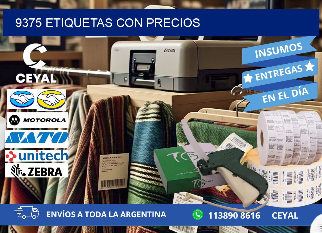9375 etiquetas con precios