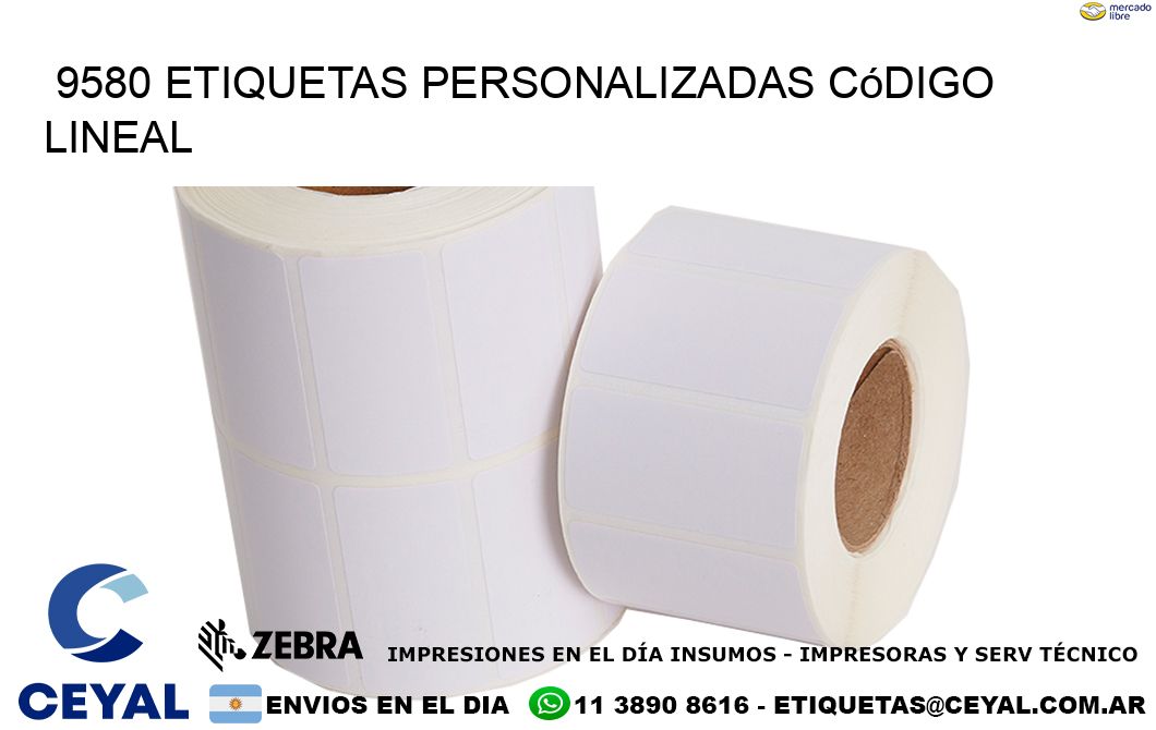 9580 Etiquetas personalizadas código lineal