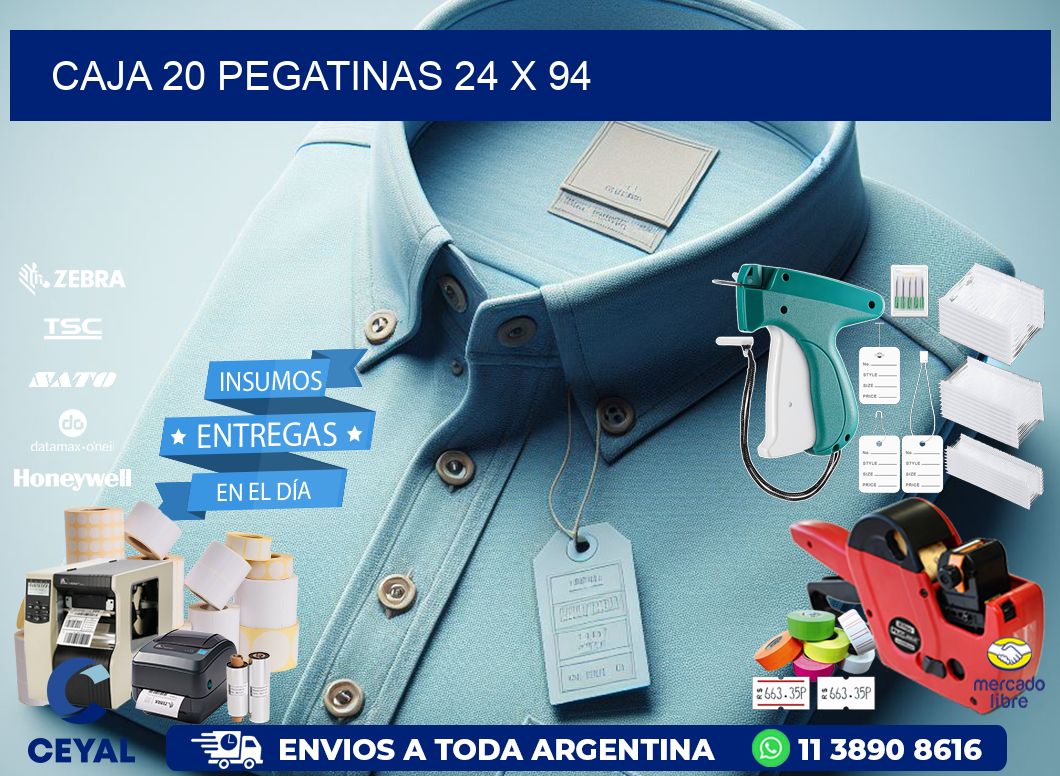 CAJA 20 PEGATINAS 24 x 94