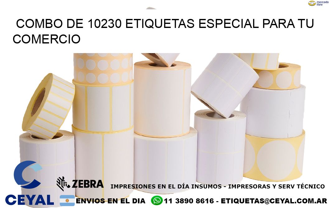 Combo de 10230 etiquetas especial para tu comercio