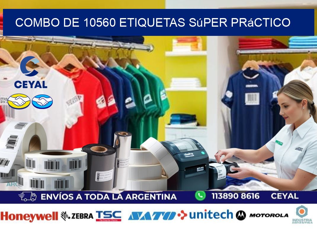 Combo de 10560 etiquetas súper práctico